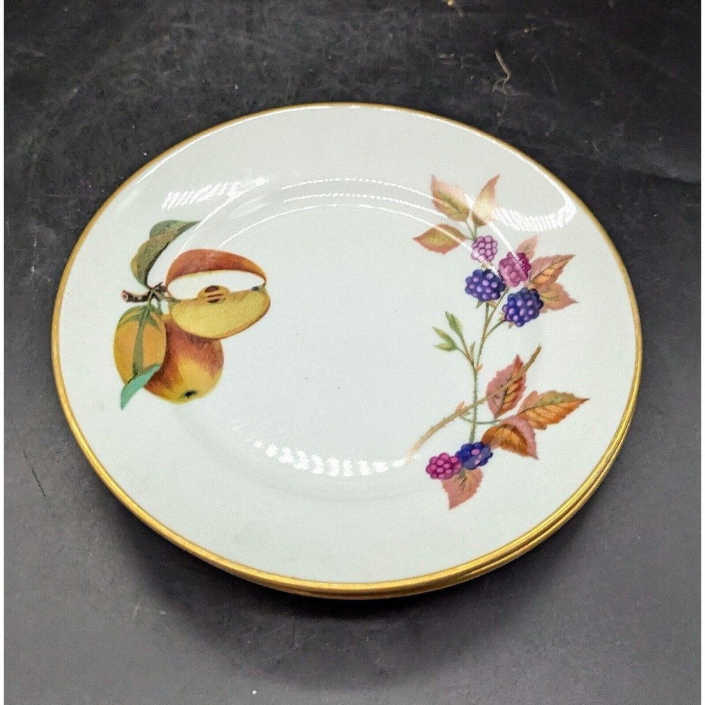 Royal Worcester Evesham Gold Bread and Butter Plate(s) England